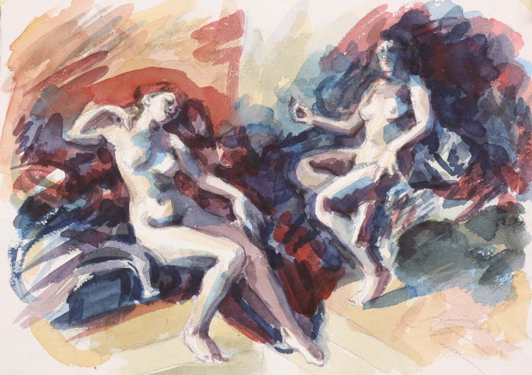 Elektra; watercolor, 30 x 42 cm, 2019