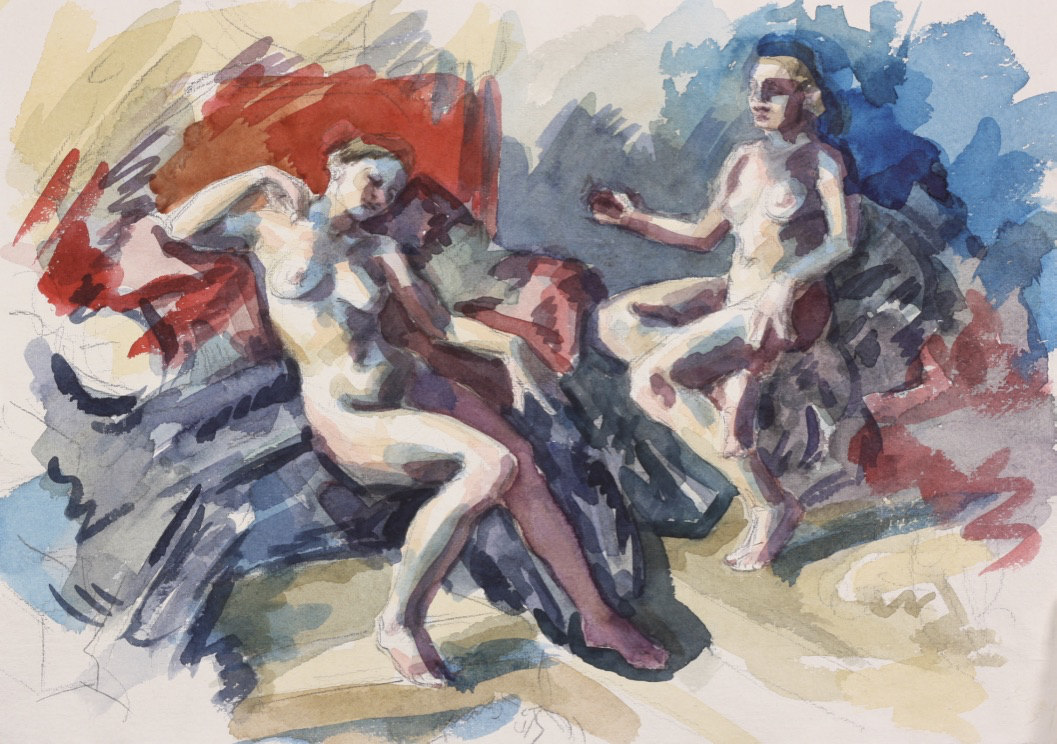 Elektra; watercolor, 30 x 42 cm, 2019