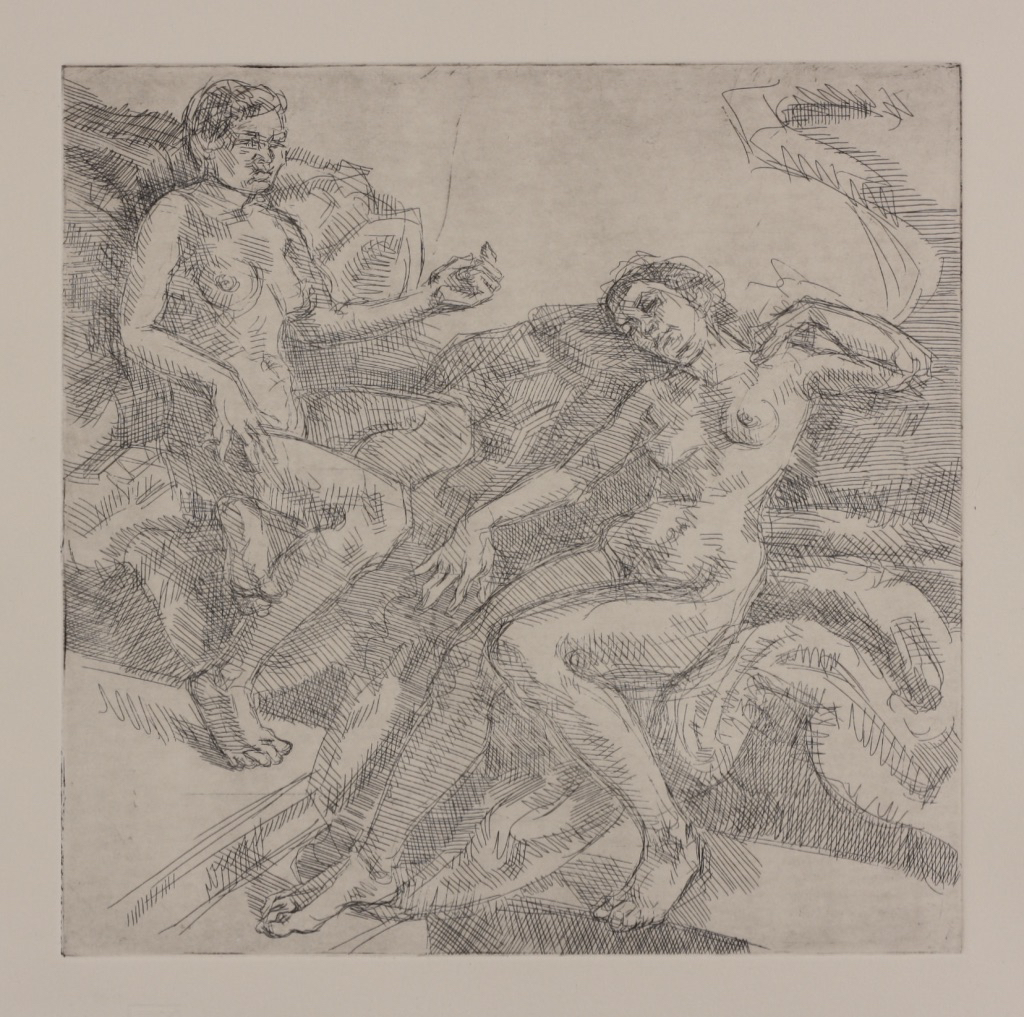 Elektra I; etching, 25 x 25 cm, 2014