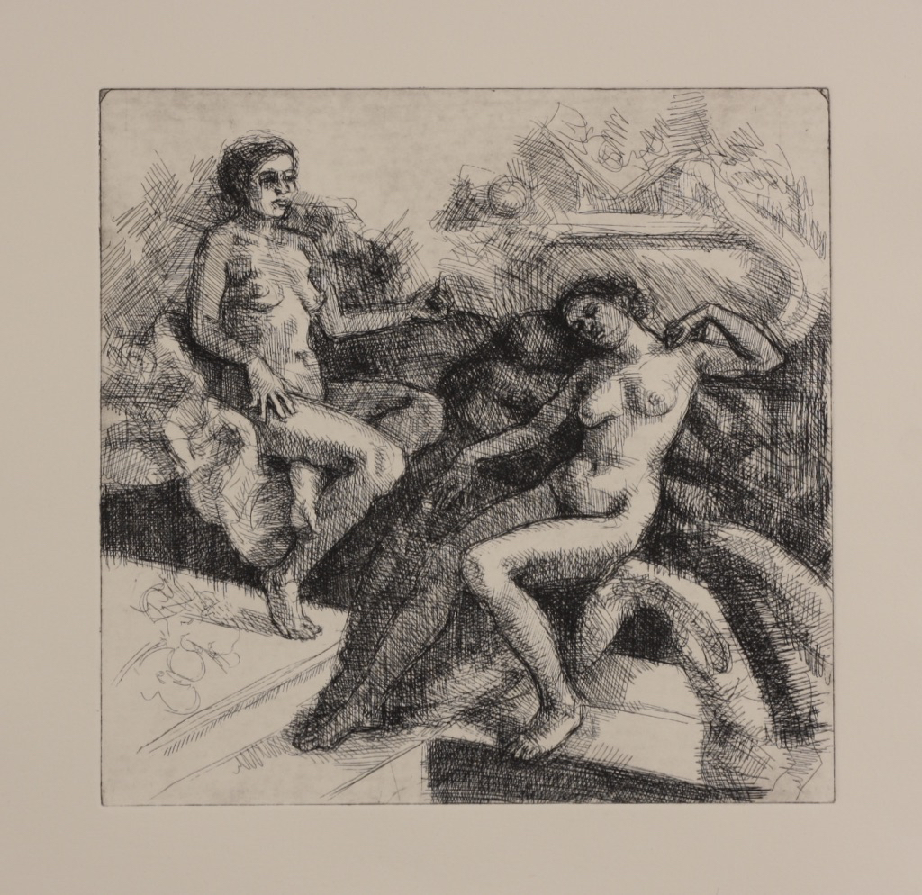 Elektra I; etching, 25 x 25 cm, 2014