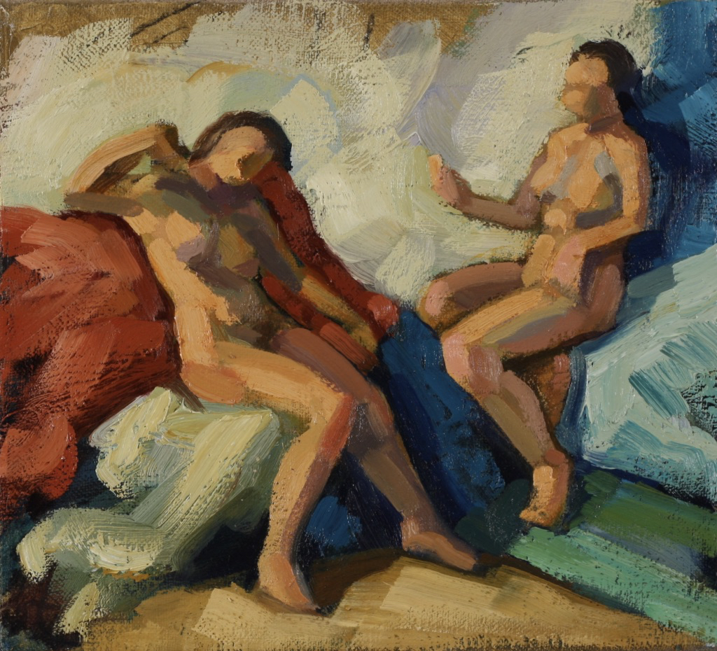 Elektra; oil on canvas, 20 x 22 cm, 2014